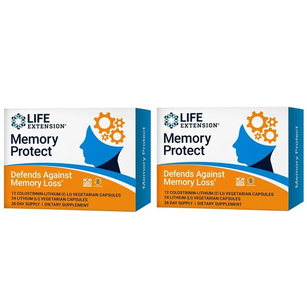 Life Extension Memory Protect Brain Health & Memory Support Supplement 2 packs
