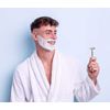 SAFETY RAZOR STAINLESS STEEL + 5 DOUBLE EDGE REPLACEMENT SHAVING BLADES