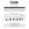 TCK Flat Knit Sanitary Liner Baseball Socks (Large, White)