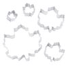 R&M Thanksgiving and Fall Leaves Gift Set. Includes 5-Piece Assorted Size Maple Leaf Cookie Cutters