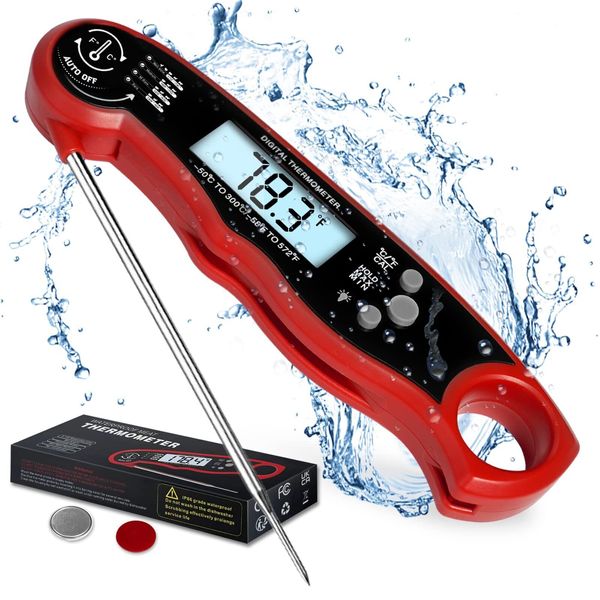 Meat Thermometer Digital For Cooking And Grilling Collapsible Probe With Magnet