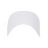 Flexfit 5-Panel Premium Curved Visor Snapback Cap Baseball, White, One Size