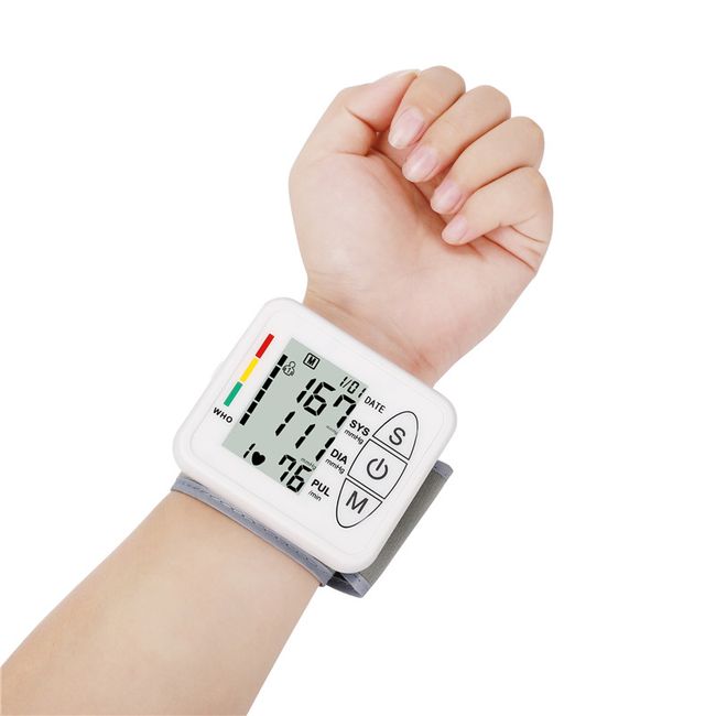 1 pcs Digital Blood Pressure Monitors Fully Automatic Wrist Blood