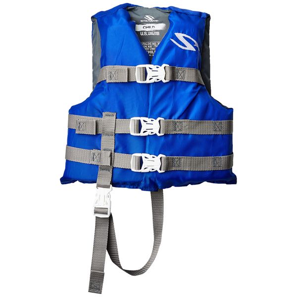 STEARNS Child Classic Series Life Vest, Blue, Weight- 30-50 Lbs