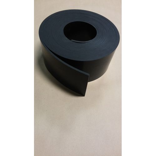 Solid Commercial Grade Neoprene Rubber Strip - .125" thk x 6" Wide x 25' Long
