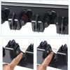 Broom Holder Wall Mount & Garden Tool Organiser, kitchen, 6 Hooks 5 slots (Grey)