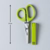 Kilo 3 Blade Mini Herb Scissors/Shears with Safety Cover, Lime