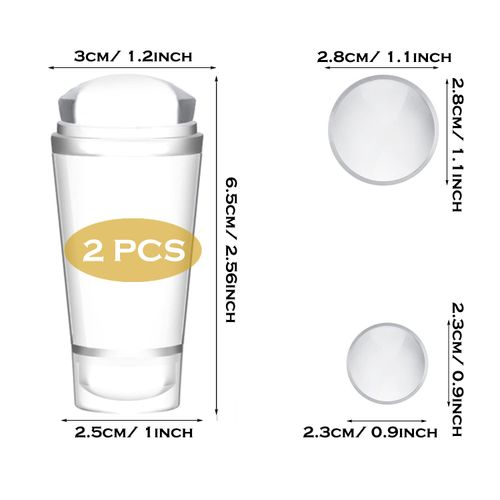 Allazone 9 Pz Kit per Timbri per Unghie, Stamper per Unghie Jelly Nail Art Stamper Stampo per Timbratura per French Smile con Raschietto Strumento per Timbratura per Manicure