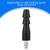 Zhanmai 2 Pcs Vac U Lock Adapter Quick Air Connector Quick Connector Device (Black)