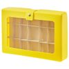 Lihit Lab CUBEFIZZ A698-5 Master Storage with Dividers Collection Case, A5, Yellow