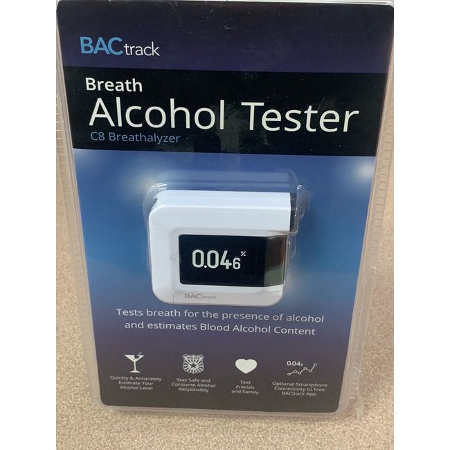 BACtrack C8 Bluetooth Alcohol Breathalyzer - Police Grade Blood Content **NEW**
