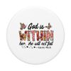 prayer bible Verse religious god within her PopSockets Swappable PopGrip