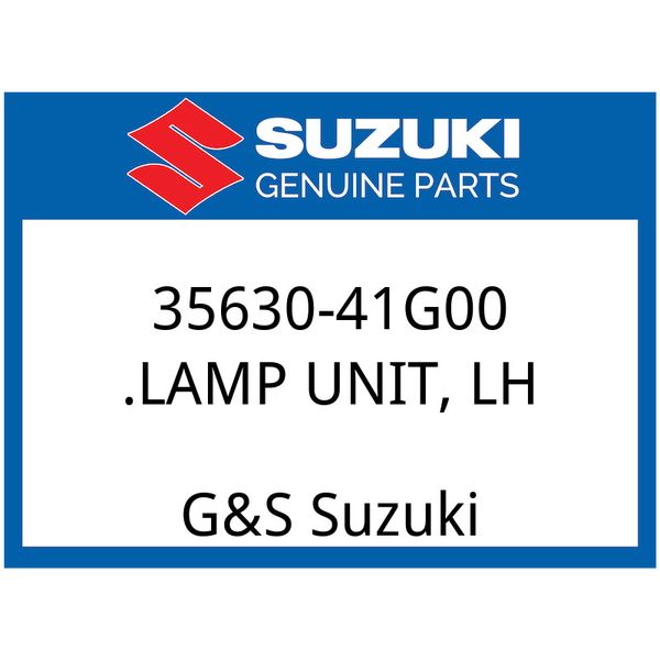 Suzuki OEM Part 35630-41G00 LAMP UNIT, LH