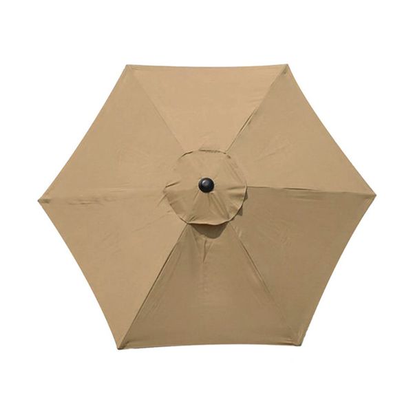 maxant Replacement Parasol Canopy, replacement parasol cover 2.7M/3M+6 Arms/8 Arms replacement parasol fabric cover for Garden Umbrella (Khaki-3m+6 arms)