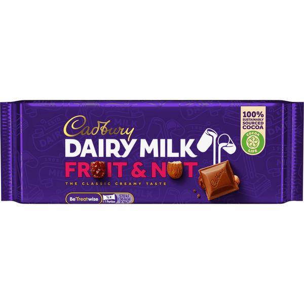 Cadbury Dairy Milk Fruit & Nut 180G