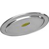 Oval Stainless Steel Serving Tray Platter Plate 45cm
