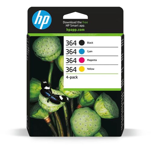 HP 364 CMYK Ink Cartridge Combo 4-Pack Standard Capacity