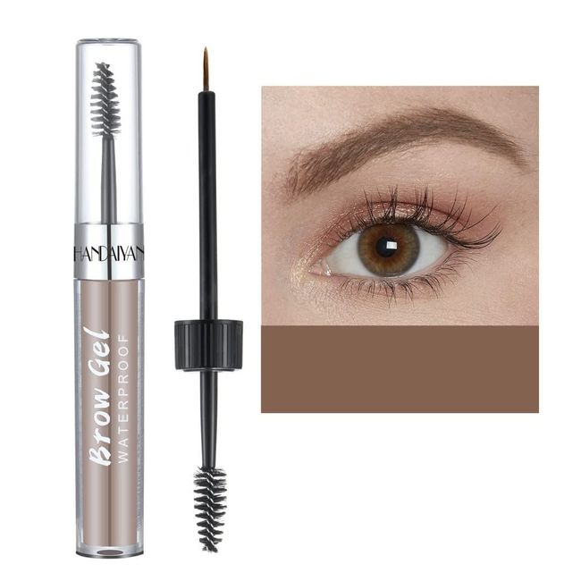 ONarisae Eyebrow Gel Waterproof Eyebrow Color Brows Shaping Gel Makeup Liquid Brows Styling (Light Brown)