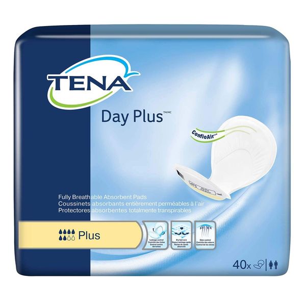 Tena Bladder Control Pads Yellow/Day Plus Absorbency/Case of 40
