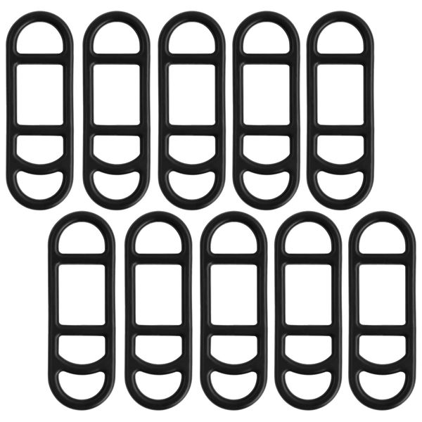 Zimoer Pack of 10 Bicycle Silicone Bands, Bicycle Stretch Rubber Rings Torch Rubber Band Holder Bicycle Light Bands, Elastic Band for Torch Bicycle Light Speaker, Silicone Handlebar Holder