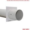 Kair Wall Plate 100mm - 4 inch for Round Ducting