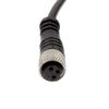 uxcell M8 Female Straight 3 Pins Connector Aviation Socket Electrical Cable 2M Long