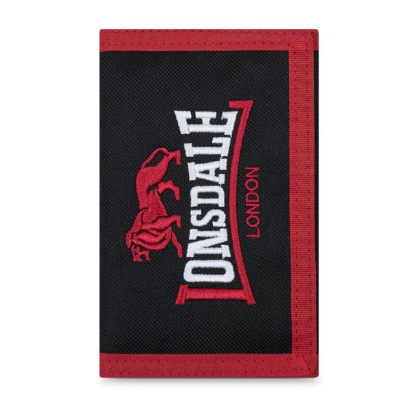Lonsdale Unisex Higham Geldbörse, Black/Red