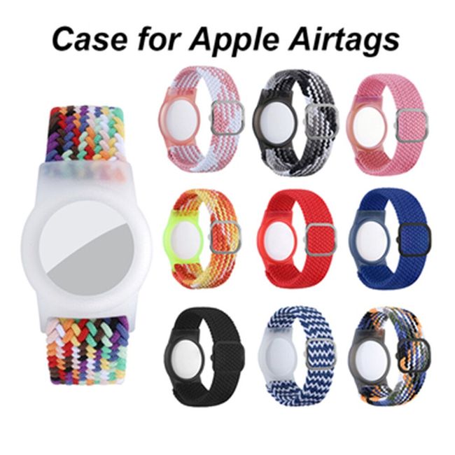 Kid Wristband Compatible With Apple Airtag, Protective Case For Air Tag GPS  Tracker Holder With Nylon