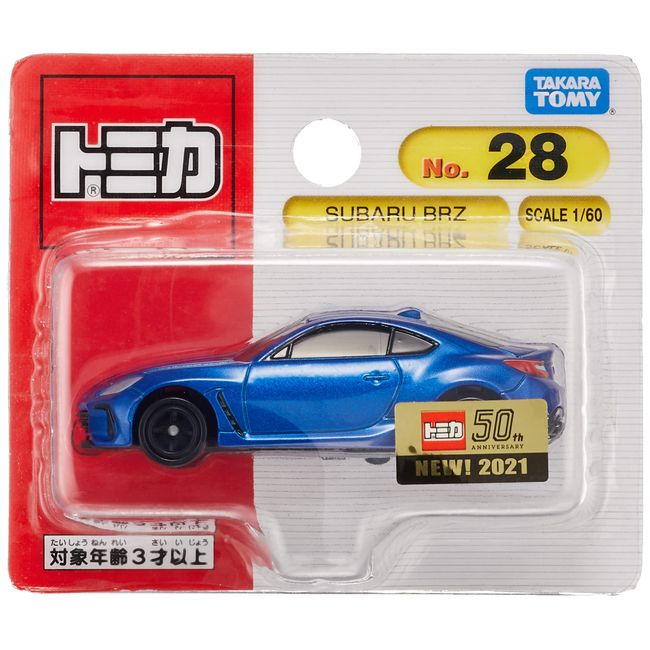 Takara Tomy Tomica No.28 Subaru BRZ (Blister Package) Mini Car Toy for Ages 3 and Up