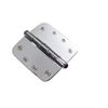 Chrome Door Hinge 4" X 4" Radius Brass Button Tip | Renovator's Supply
