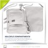 Rfid-Blocking Neck Stash Anti-Theft Hidden Wallet, Taupe, One Size