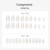 DASHING DIVA Magic Press Glass White Nail Tips, 30 Tips, Magic Press Glass White 30 Tips