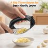 Effortless Stainless Steel Garlic Press for Quick Mincing - Dishwasher Safe