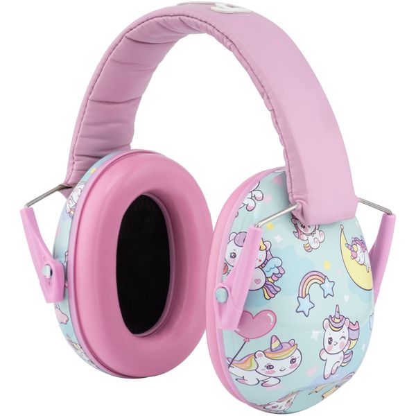 Snug Kids Ear Protection - Noise Cancelling Sound Proof Earmuffs/Headphones for Toddlers, Children & Adults (Unicorns)