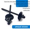 BESTYCHAO 60pcs Tri-Fold Exploding Large Head Aluminum Blind Rivet Pop Rivet Rivets - Black(4.8x25mm)