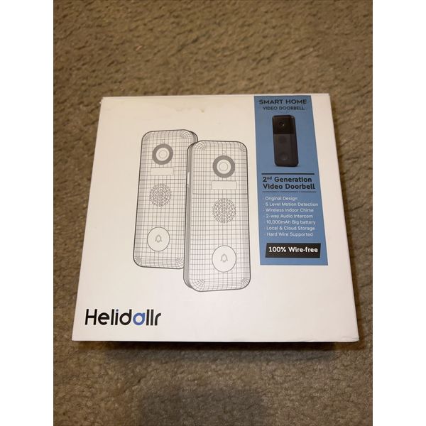 helidallr smart home video doorbell Wire Free