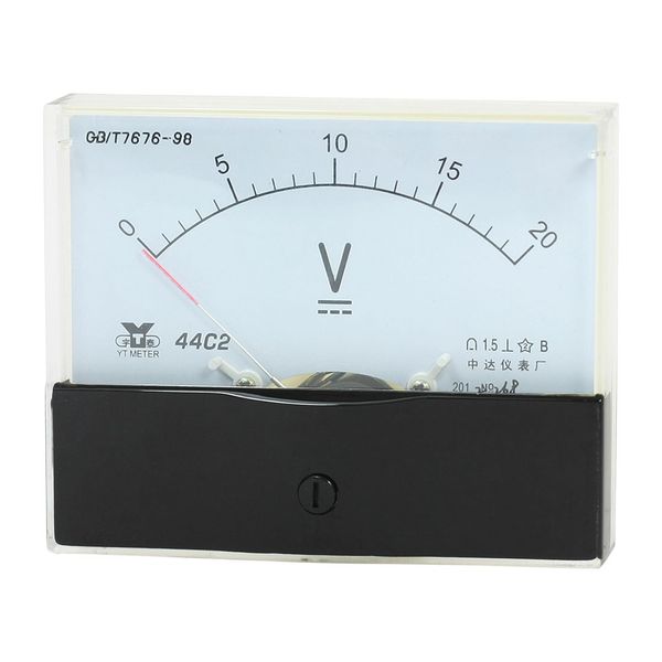 sourcing map Messung Werkzeug Analog Panel Voltmeter DC 0-20V Messung Range Umfang