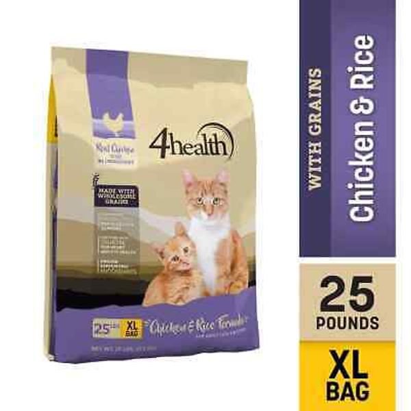 4health with Wholesome Grains All Life Stages Chicken Formula Dry Cat Food 25lb