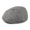 Jaxon & James Marl Tweed Newsboy Cap - Black Medium
