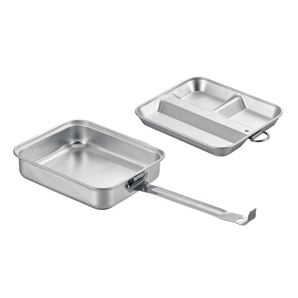 Takagi Kanuchi Outdoor Female Kit Pan, 2 Piece Set, Handle, Silver, Material: Aluminum (Anodized Processing), Cooking, Serving Dishes, Cooking with Solid Fuel, Camping, Camping Equipment, Solo Can,