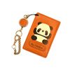 [Pass Case commuter pass] Panda Pass/ID Card Holder - brown -