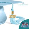 Endea Graduation Shiny Cap & Tassel (Light Blue, 2025)