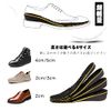Kozzim Secret Insole, Arch Support, Shock Absorption, Increases Height, 4 Sizes Available, 0.8 / 1.2 / 2.0 inches (2 / 3 / 4 / 5 cm), Black
