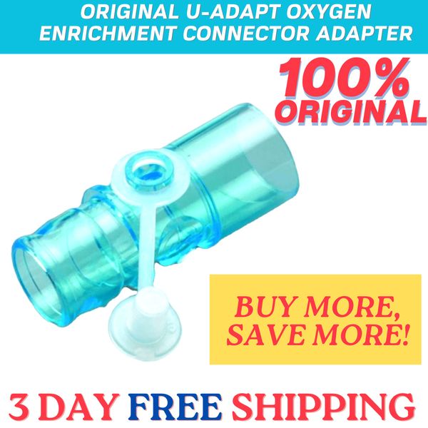 Original U-Adapt Oxygen Enrichment Connector Adapter For CPAP & BiPAP Machines