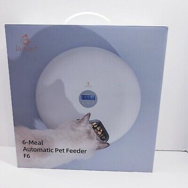 XingPin Lolipet 6 Meal Automatic Pet Feeder NO INSTRUCTIONS Open Box