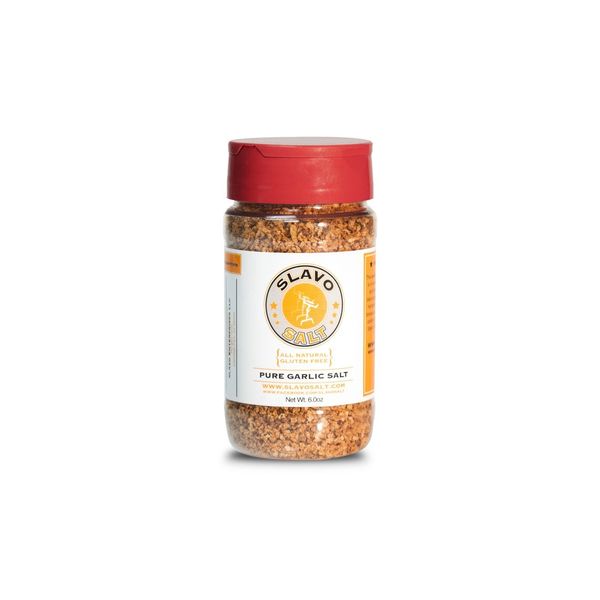 Slavo Salt Pure Garlic Seasoning | Gourmet Garlic Salt Made With Fresh Garlic & Kosher Salt | A Whole 30, Paleo, Vegan, & Keto Seasoning (6 oz.)