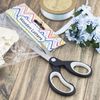 Rapesco 1574 Soft Grip Handle Scissors, Black/Light Grey, Set of 4