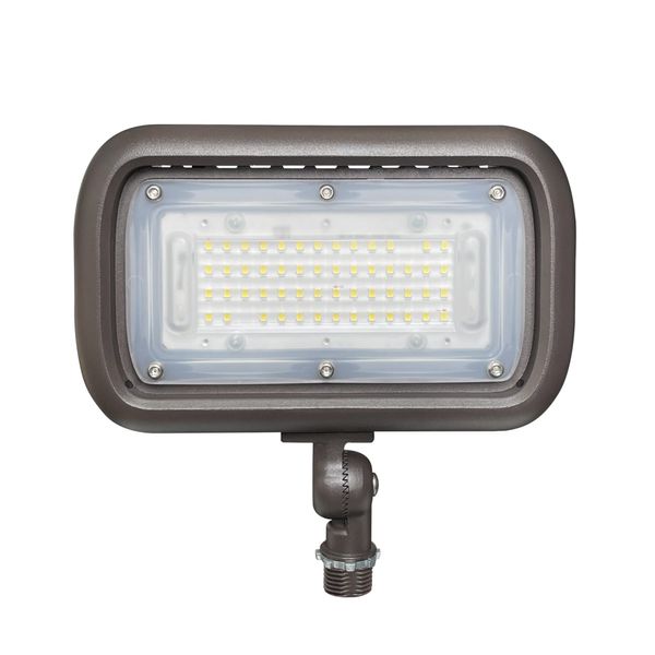 GKOLED 45W Outdoor Security LED Flood Lights 120-277V, Waterproof, 150W PSMH Equivalent, 5400 Lumens, 5000K Daylight White, 70CRI, UL-Listed, 1/2" Adjustable Knuckle Mount, 5 Years Warranty