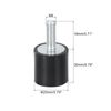 uxcell M6 Thread Rubber Mounts, Vibration Isolators, Cylindrical Shock Absorber with Studs 20 x 20mm 8pcs