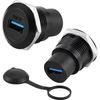 PENGLIN 2PCS USB3.0 Bulkhead Connector, USB Through Panel Adapter, USB3.0 Panel Mount Female to Female Coupler